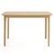 Solid Wood Dining Table With Rubber Wood Supporting Legs For Kitchen Dining Room